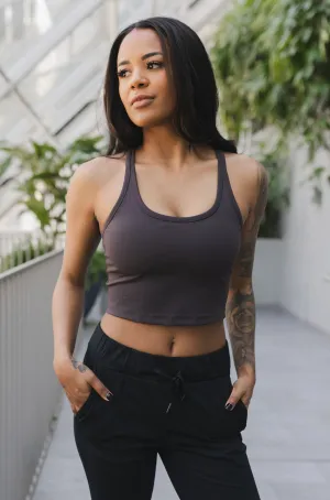 Racerback Crop *Built in Bra