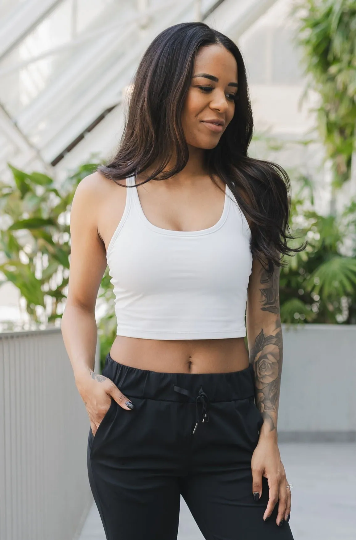 Racerback Crop *Built in Bra