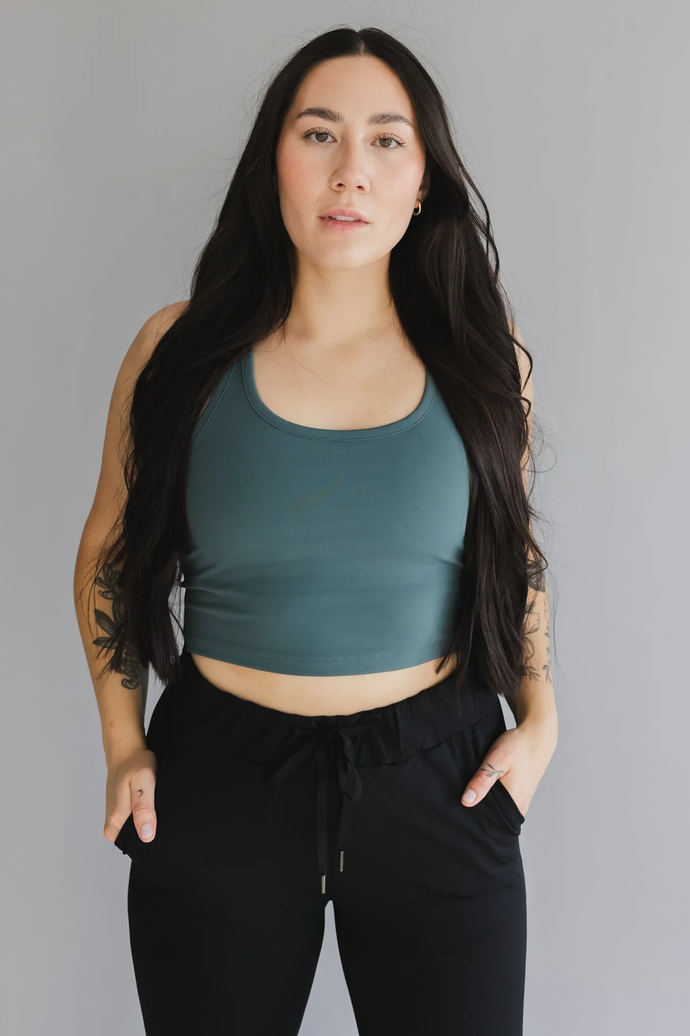 Racerback Crop *Built in Bra