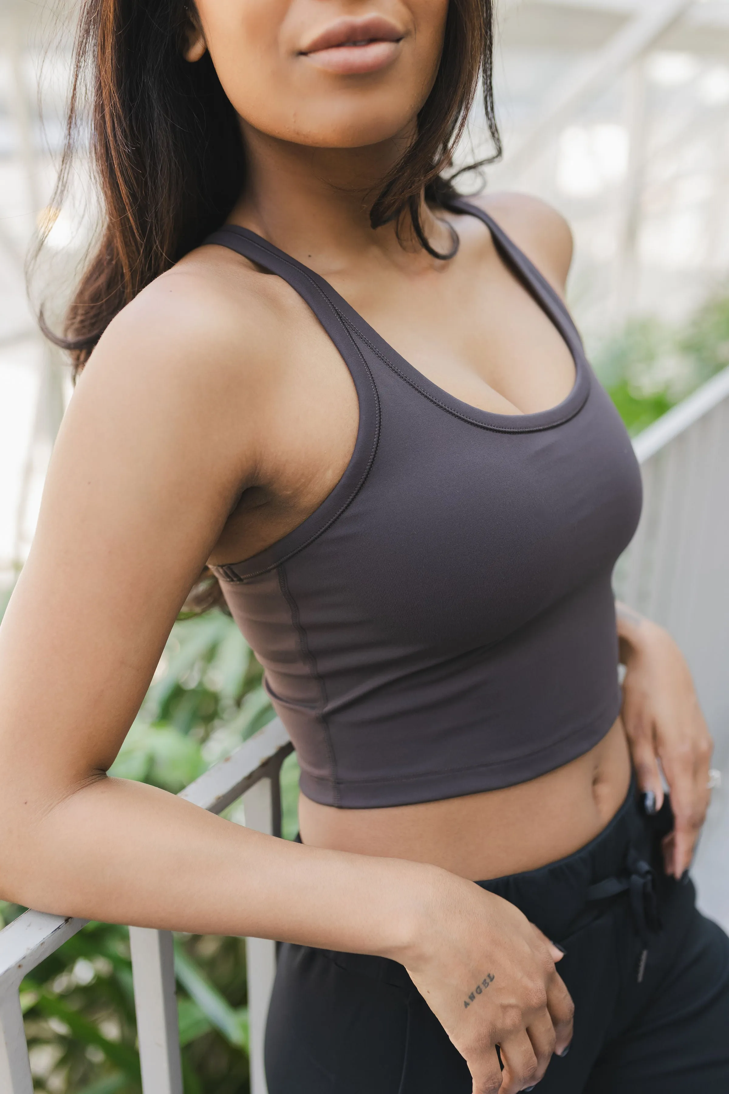 Racerback Crop *Built in Bra