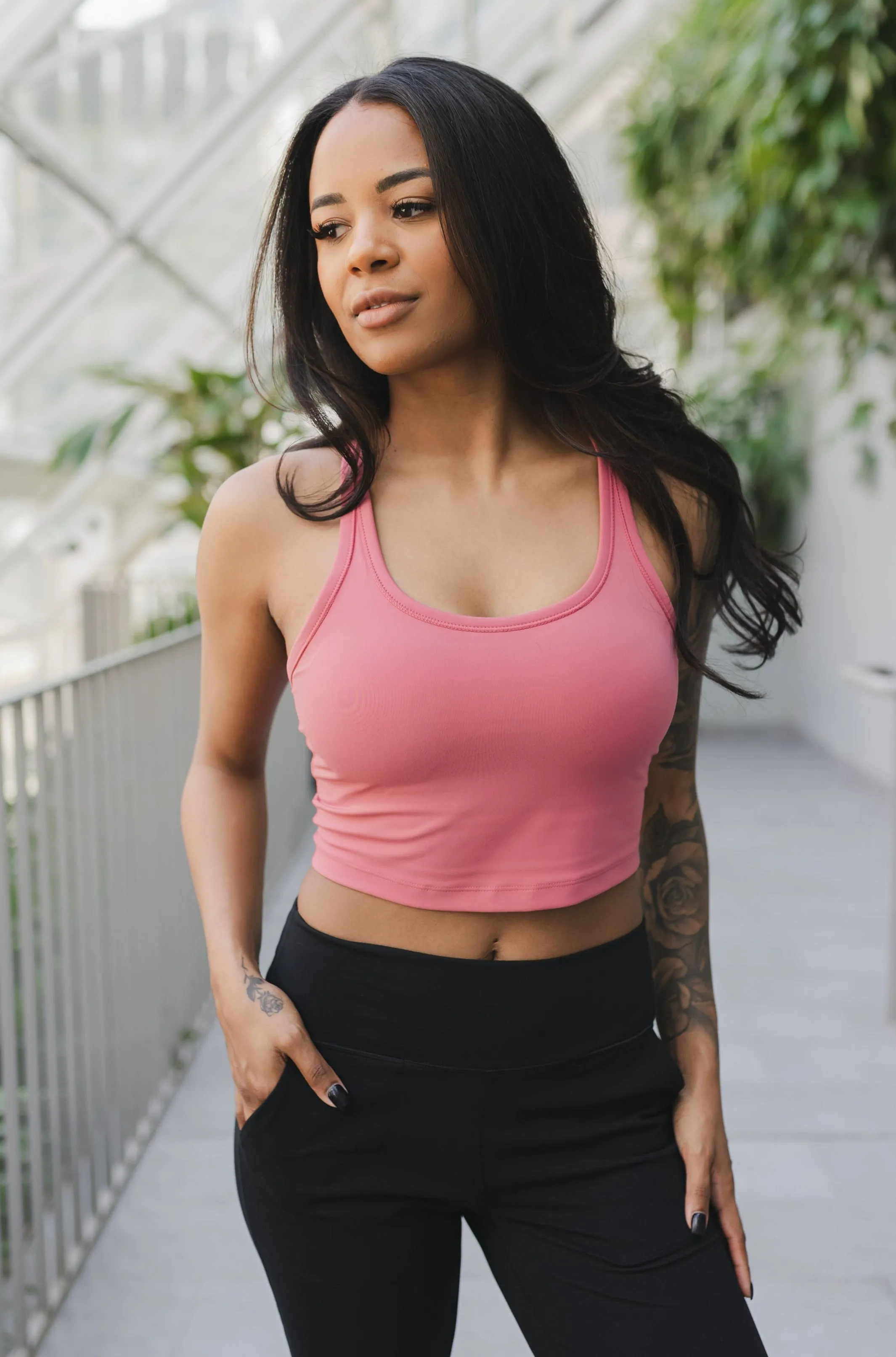 Racerback Crop *Built in Bra