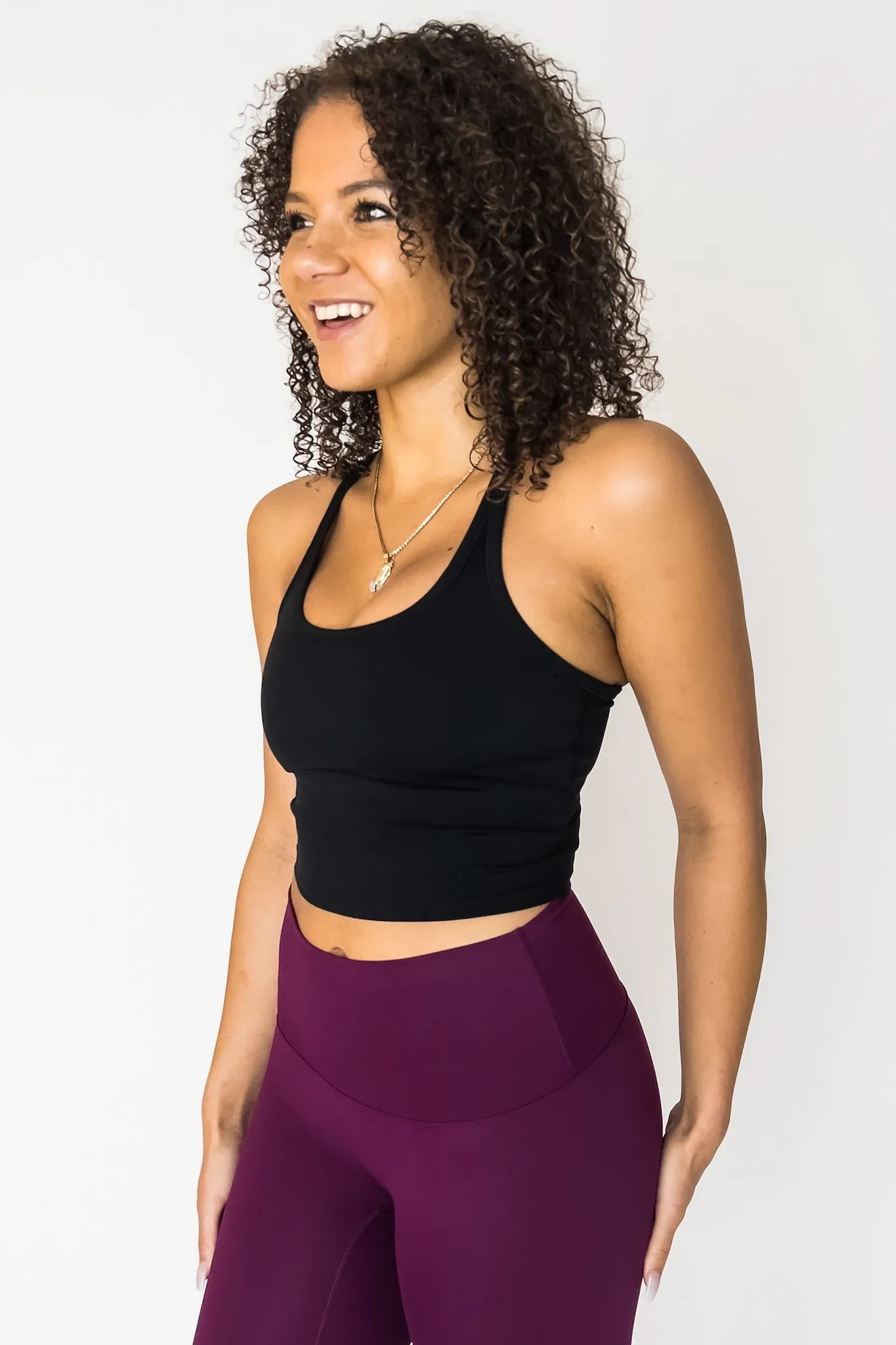 Racerback Crop *Built in Bra