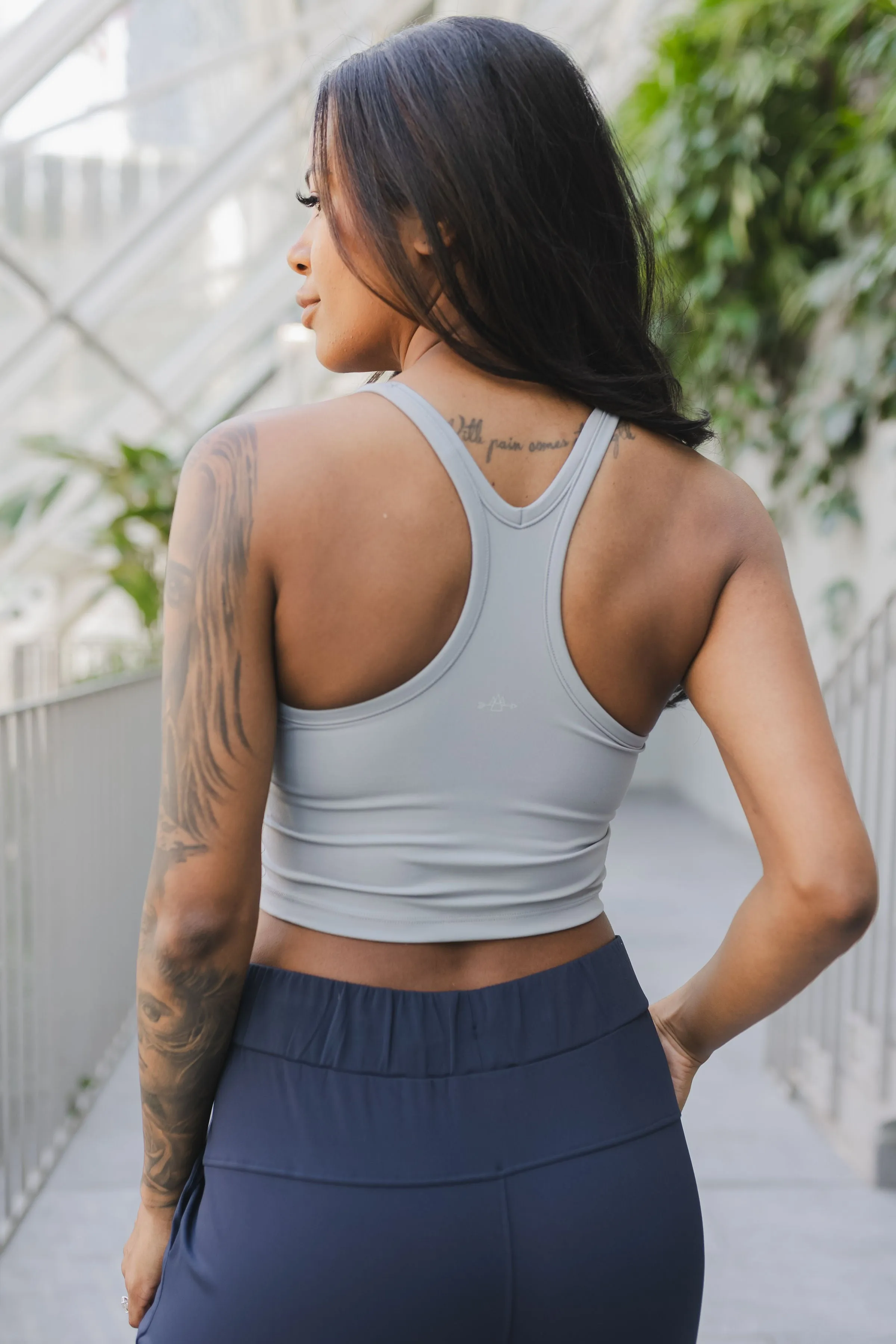 Racerback Crop *Built in Bra