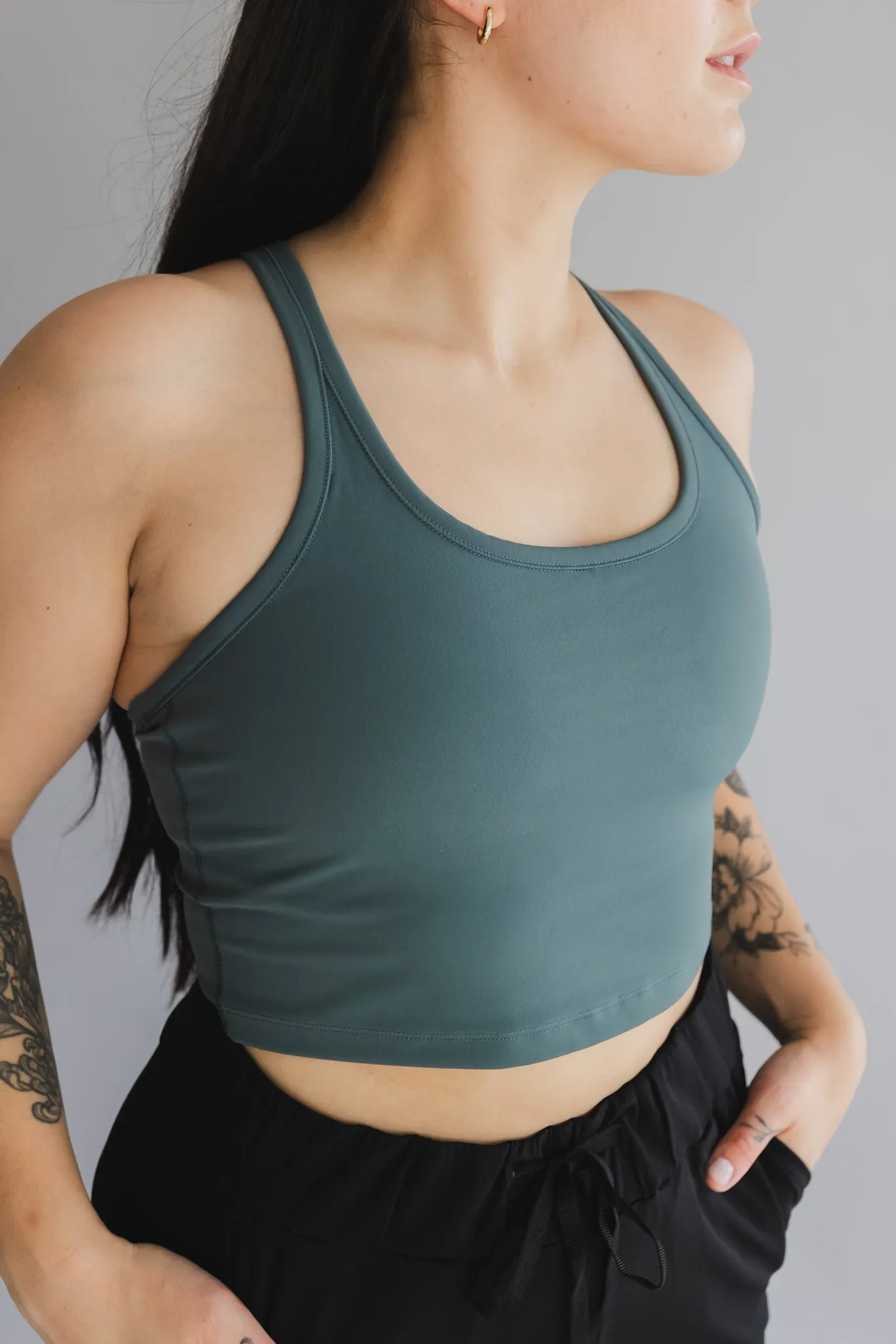Racerback Crop *Built in Bra