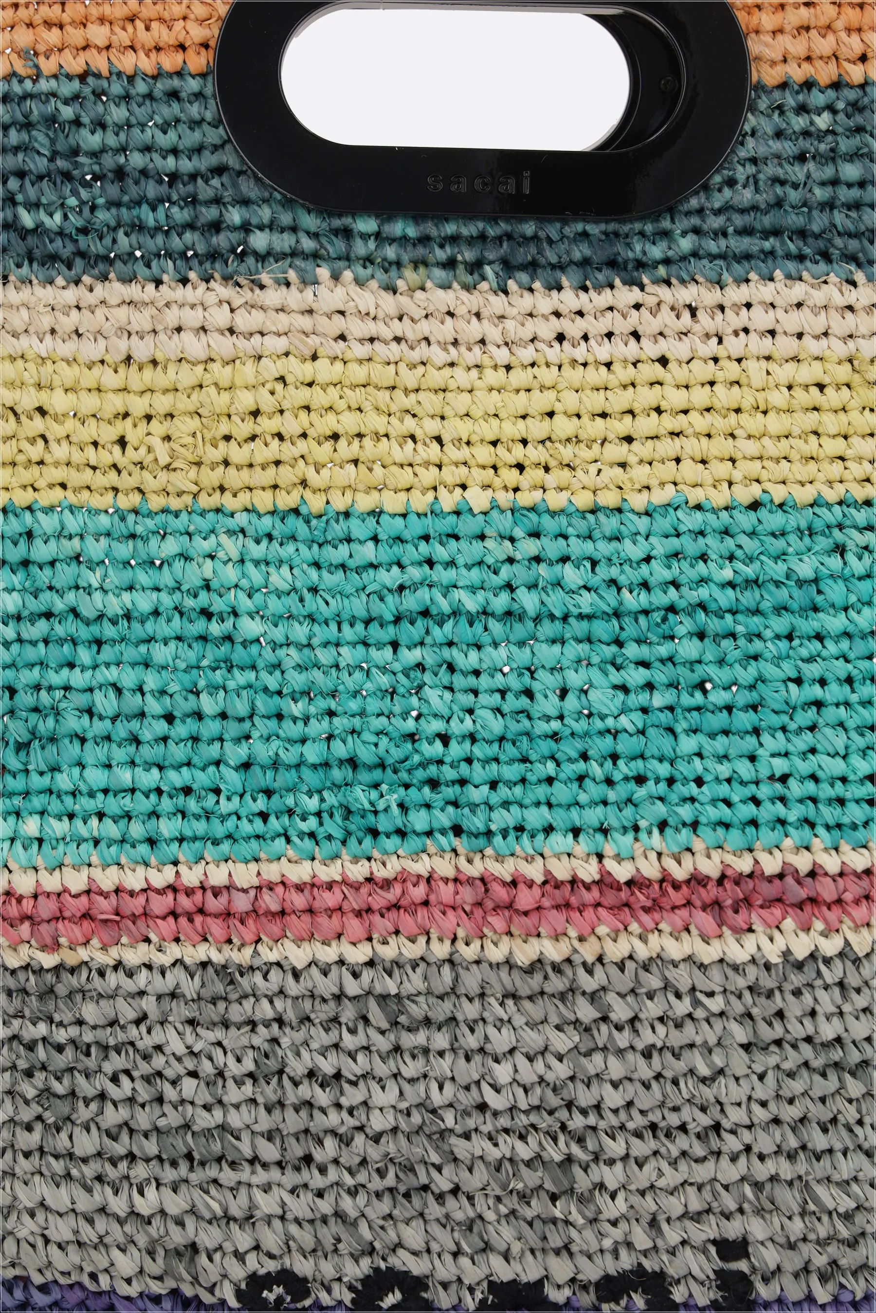 raffia medium shopping bag