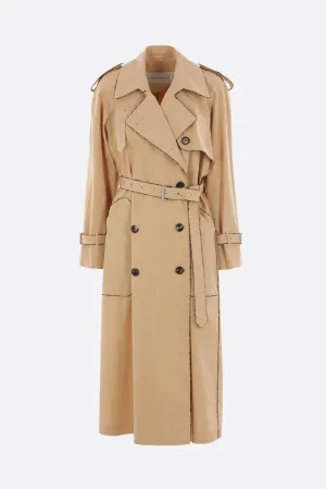 Risto double-breasted trench coat in cotton