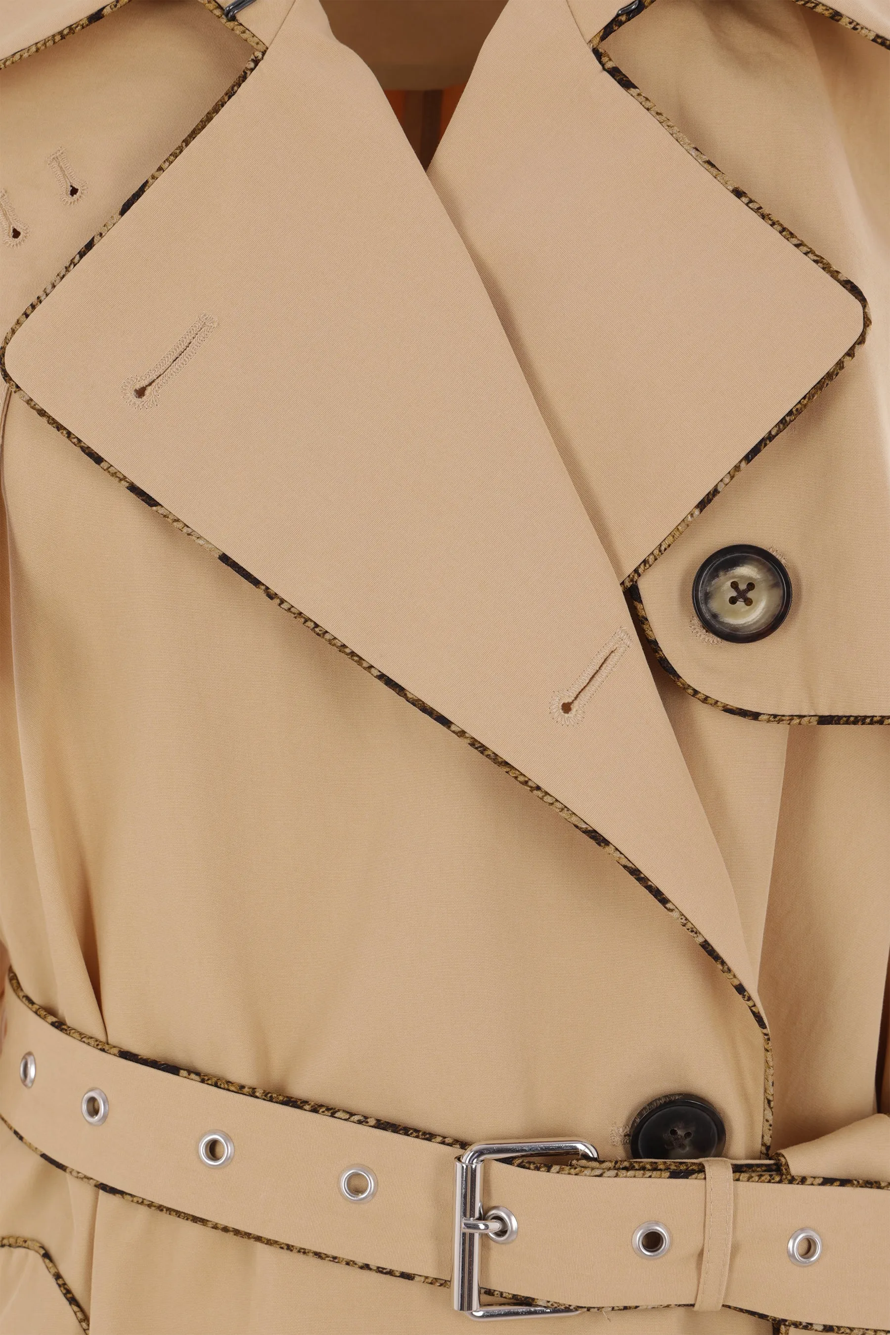 Risto double-breasted trench coat in cotton