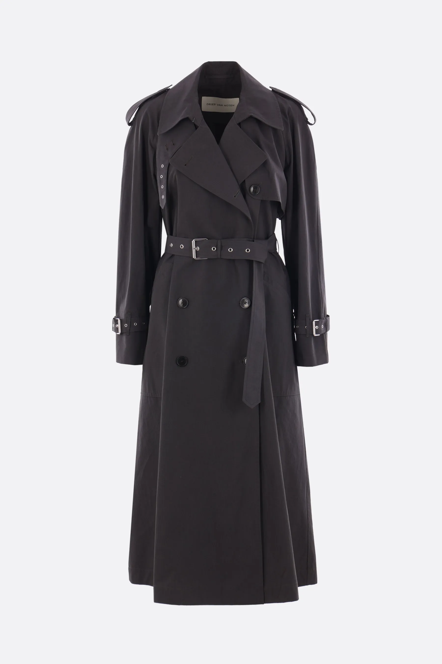 Risto double-breasted trench coat in cotton