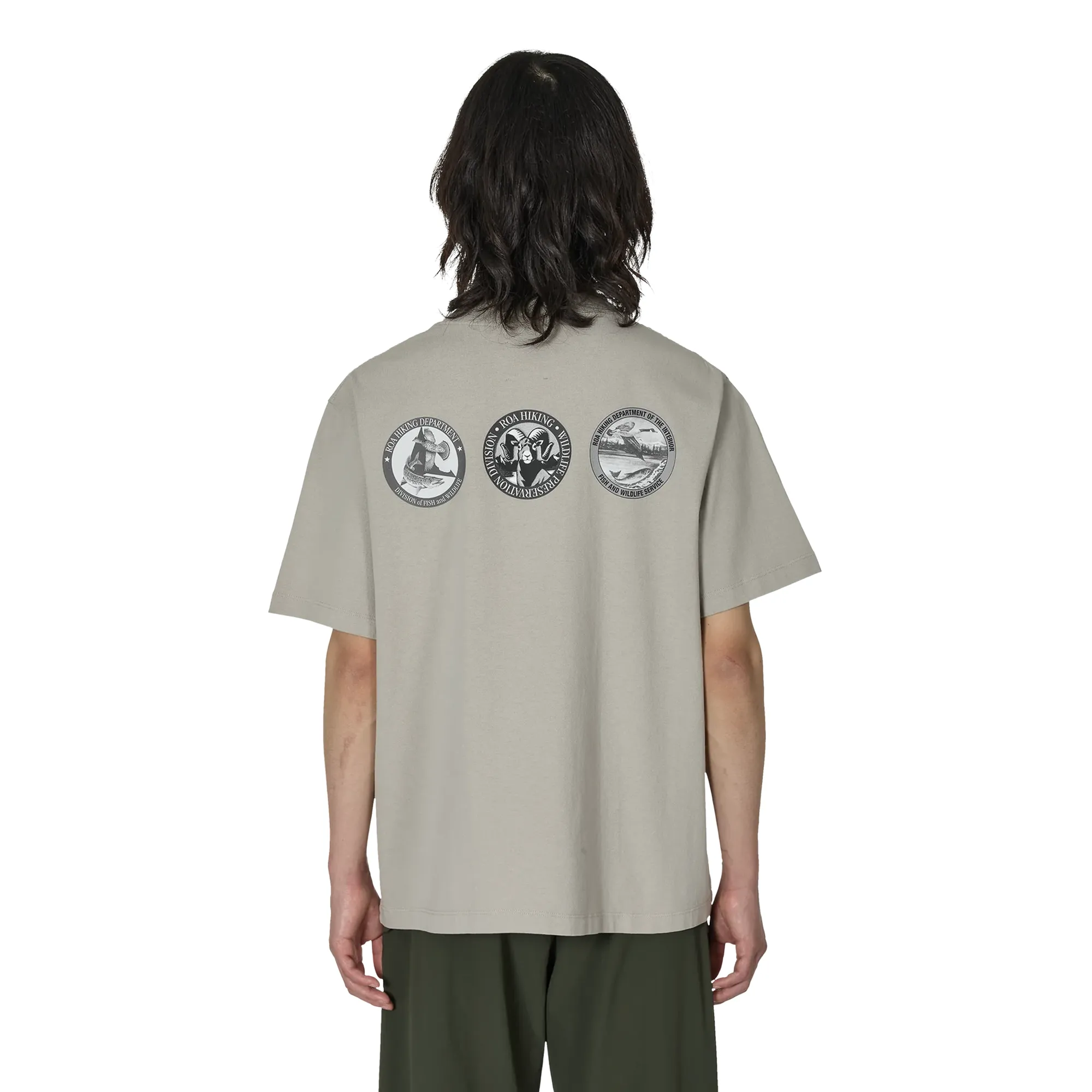 ROA Division T Shirt Light Grey RBMW0433JY38