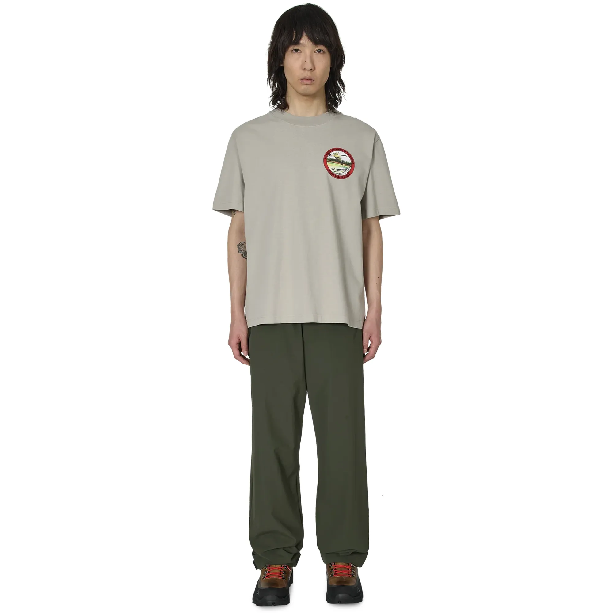 ROA Division T Shirt Light Grey RBMW0433JY38