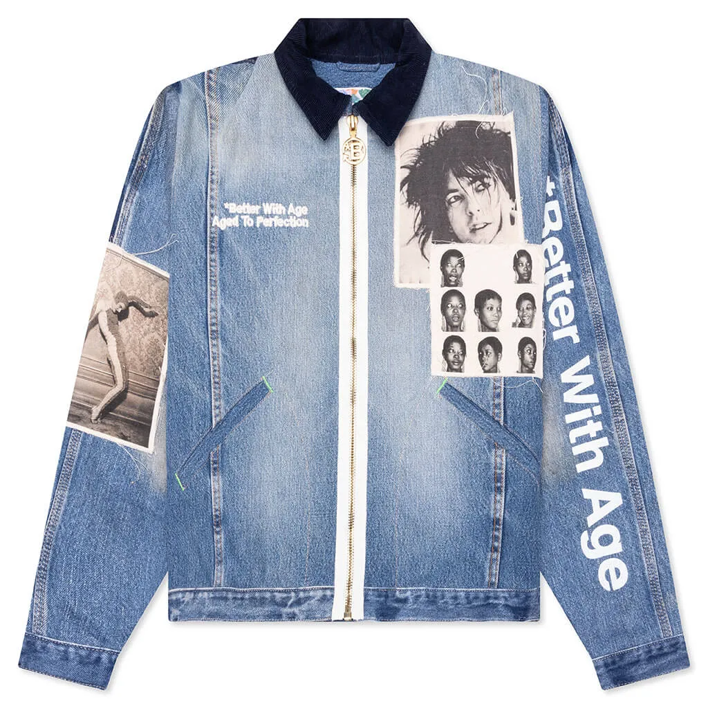 Rock City Reconstructed Denim Jacket - Indigo