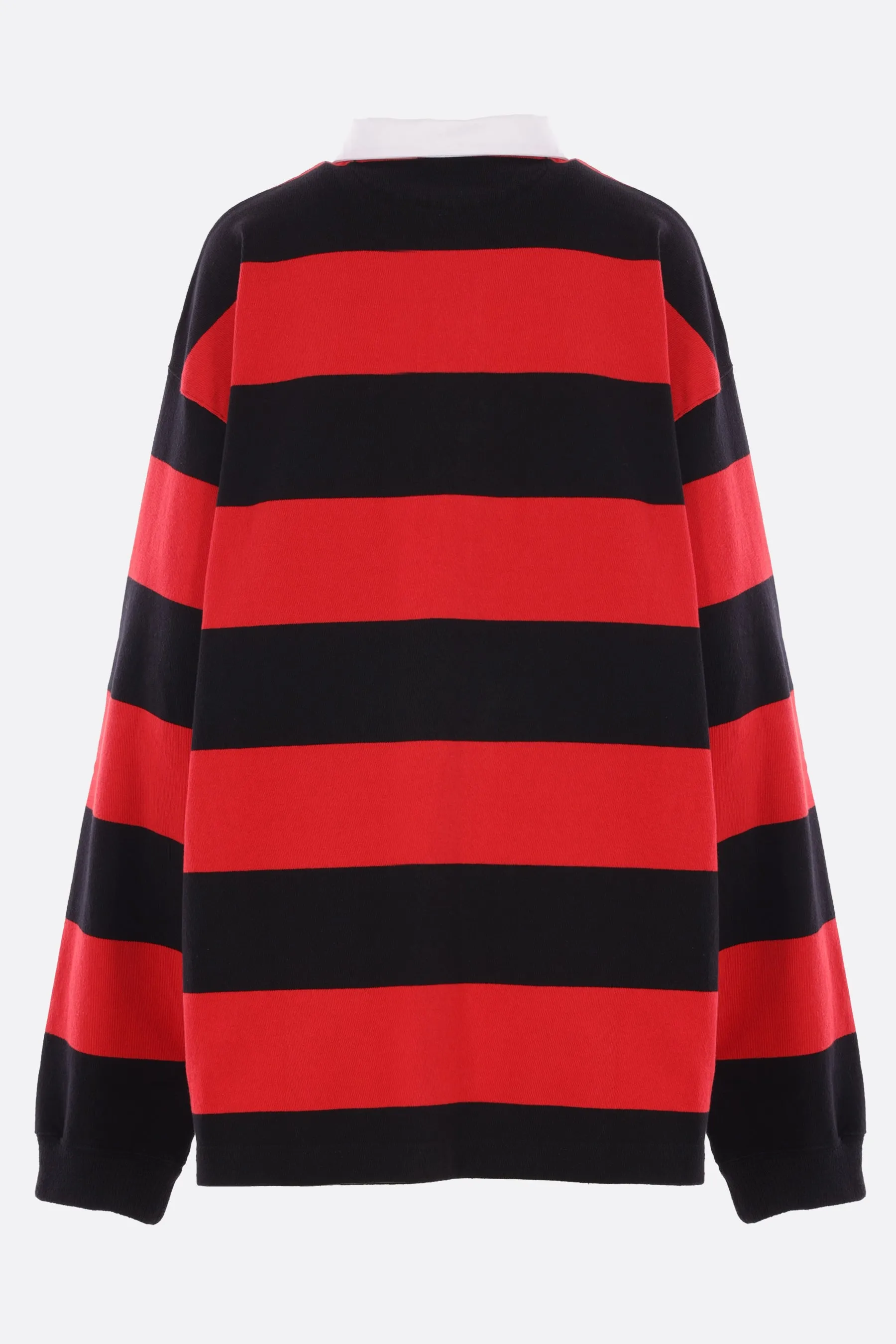 Rubgy oversized sweatshirt in striped jersey