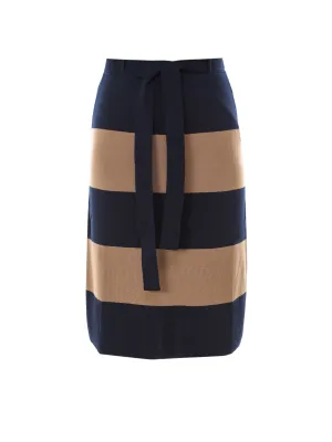 'S Max Mara Striped Knit Skirt