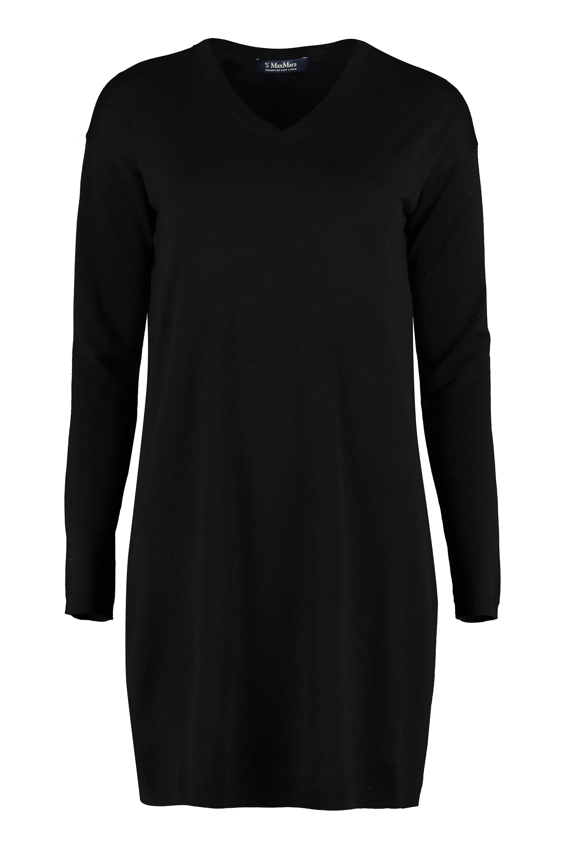 'S Max Mara V-Neck Knit Longline Sweater