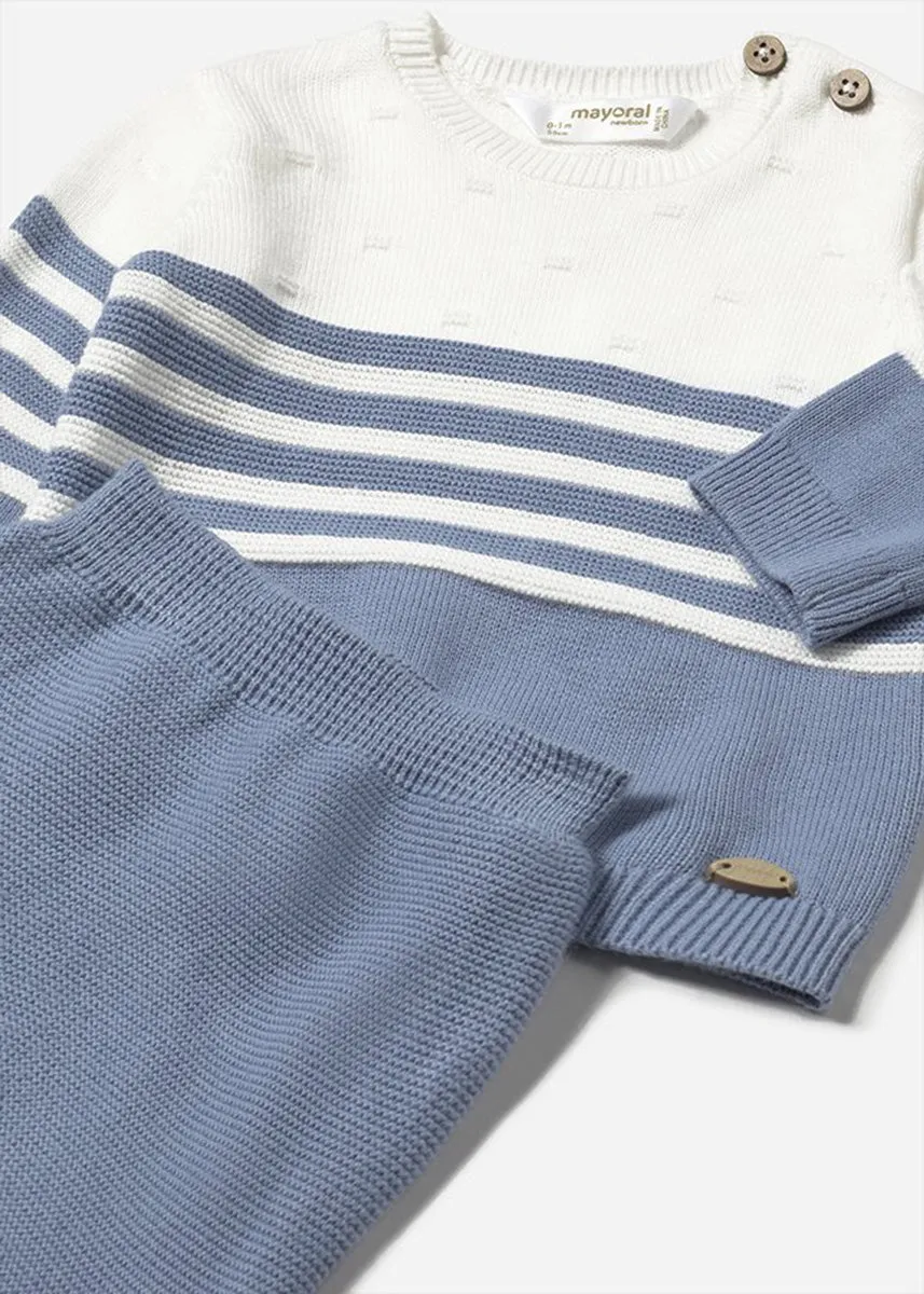 Sailor Knit Sweater & Footies Set - Riviera
