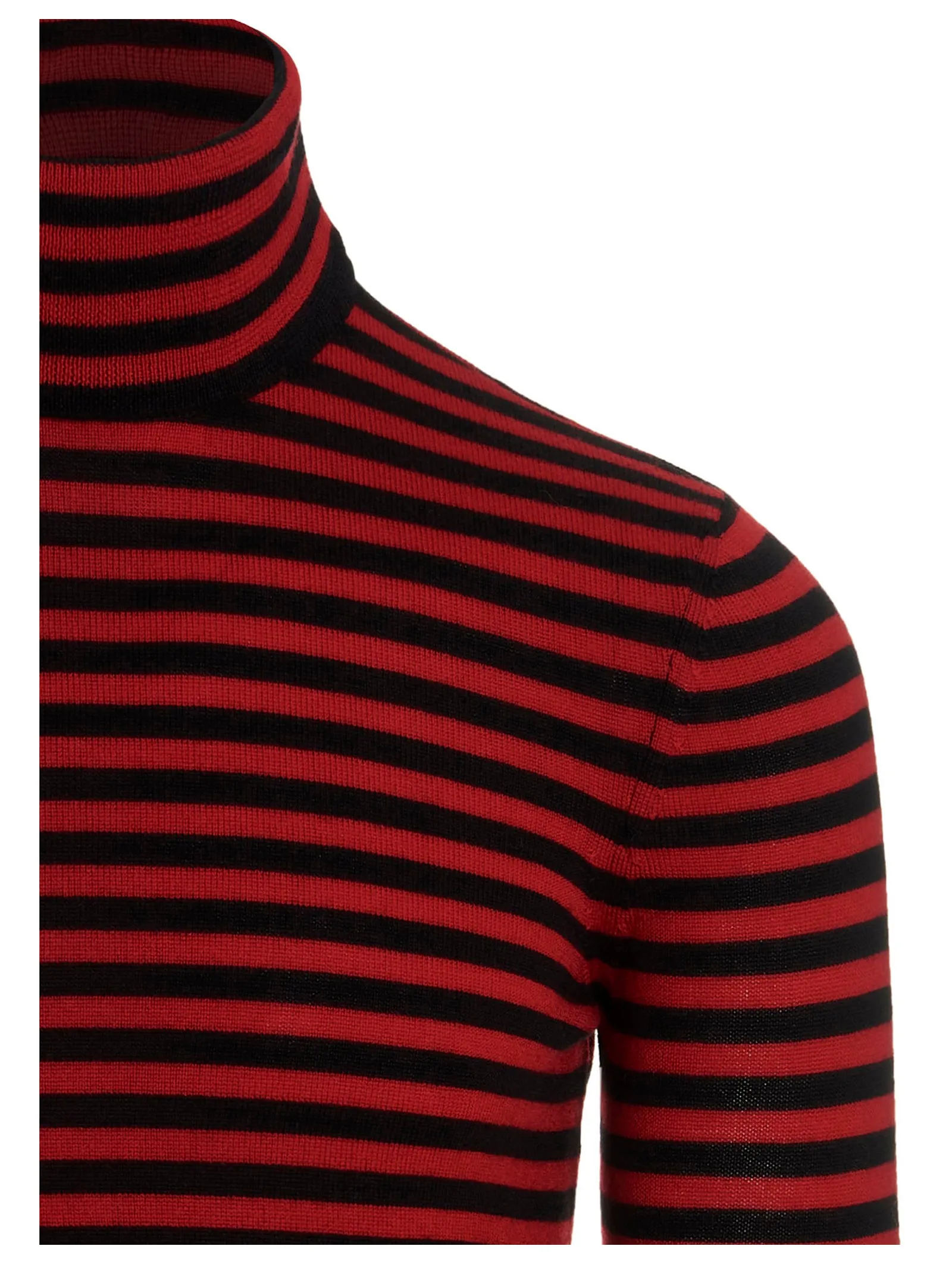 Saint Laurent Striped Turtleneck Sweater