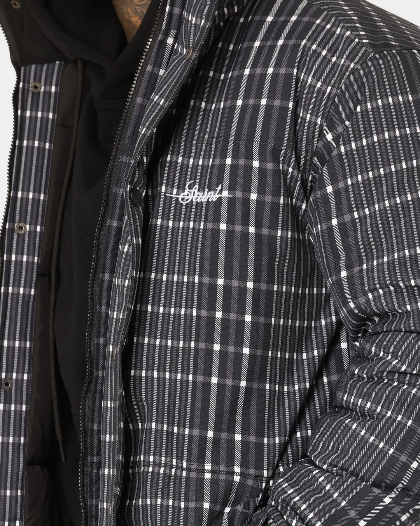 Saint Morta Mercy Merci Plaid Jacket Black