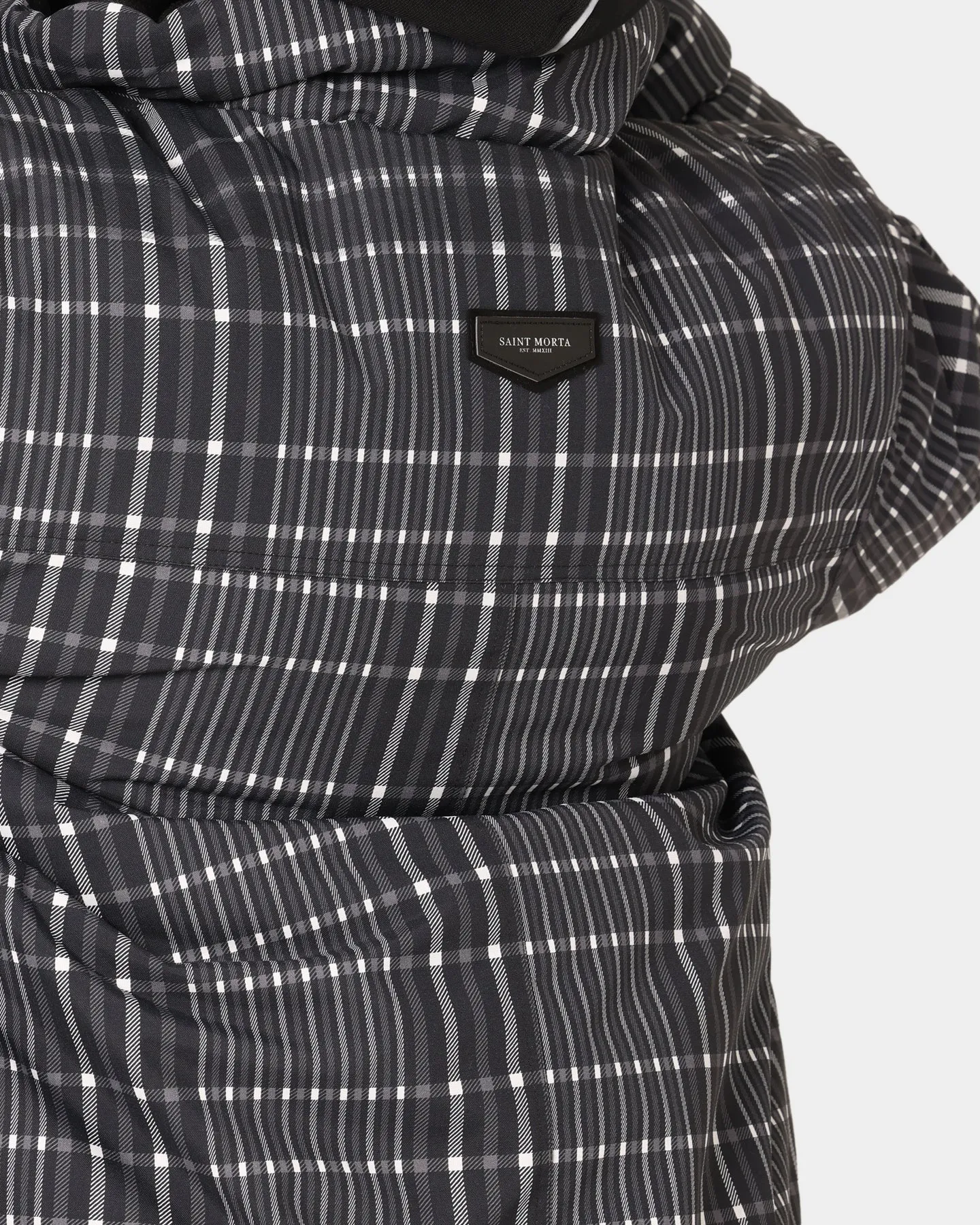 Saint Morta Mercy Merci Plaid Jacket Black