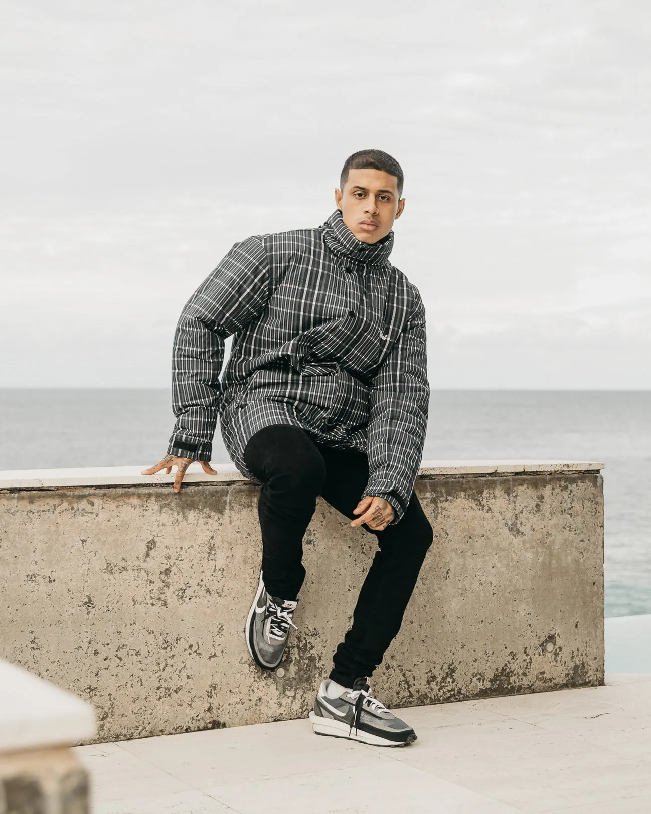 Saint Morta Mercy Merci Plaid Jacket Black