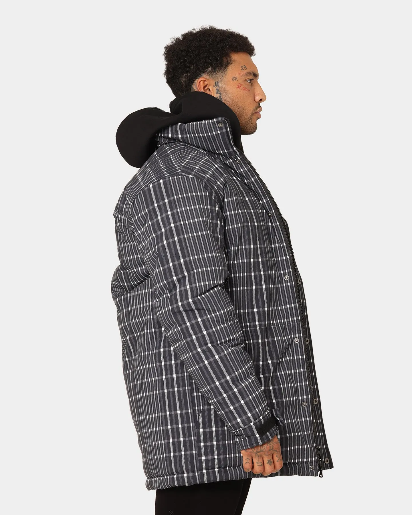 Saint Morta Mercy Merci Plaid Jacket Black