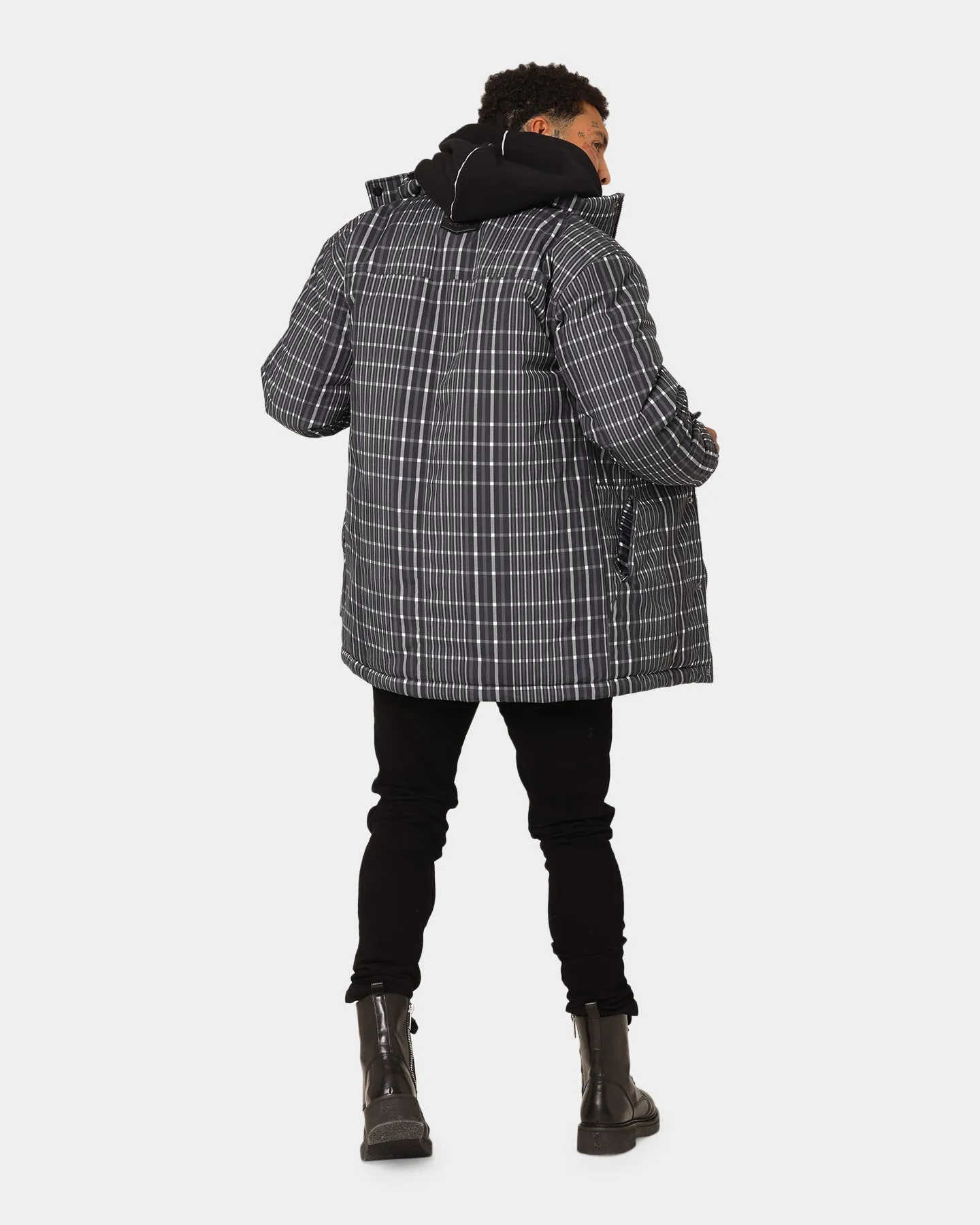 Saint Morta Mercy Merci Plaid Jacket Black