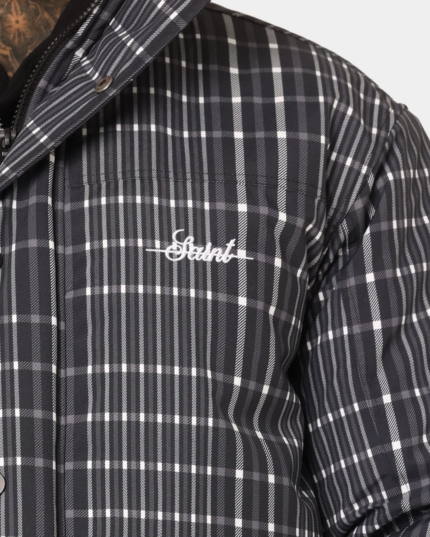 Saint Morta Mercy Merci Plaid Jacket Black