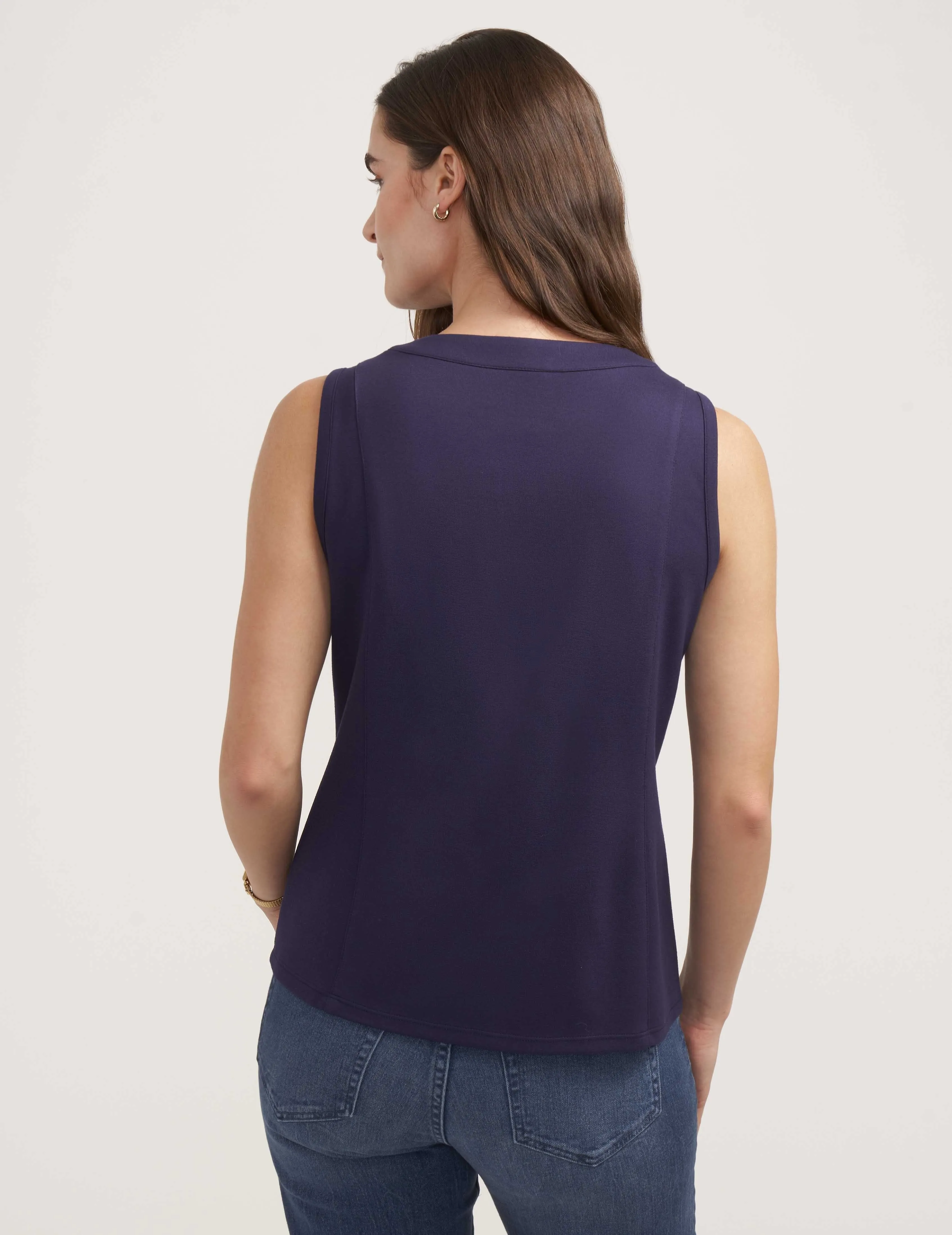 Serenity Knit Sleeveless Zip Up- Sale