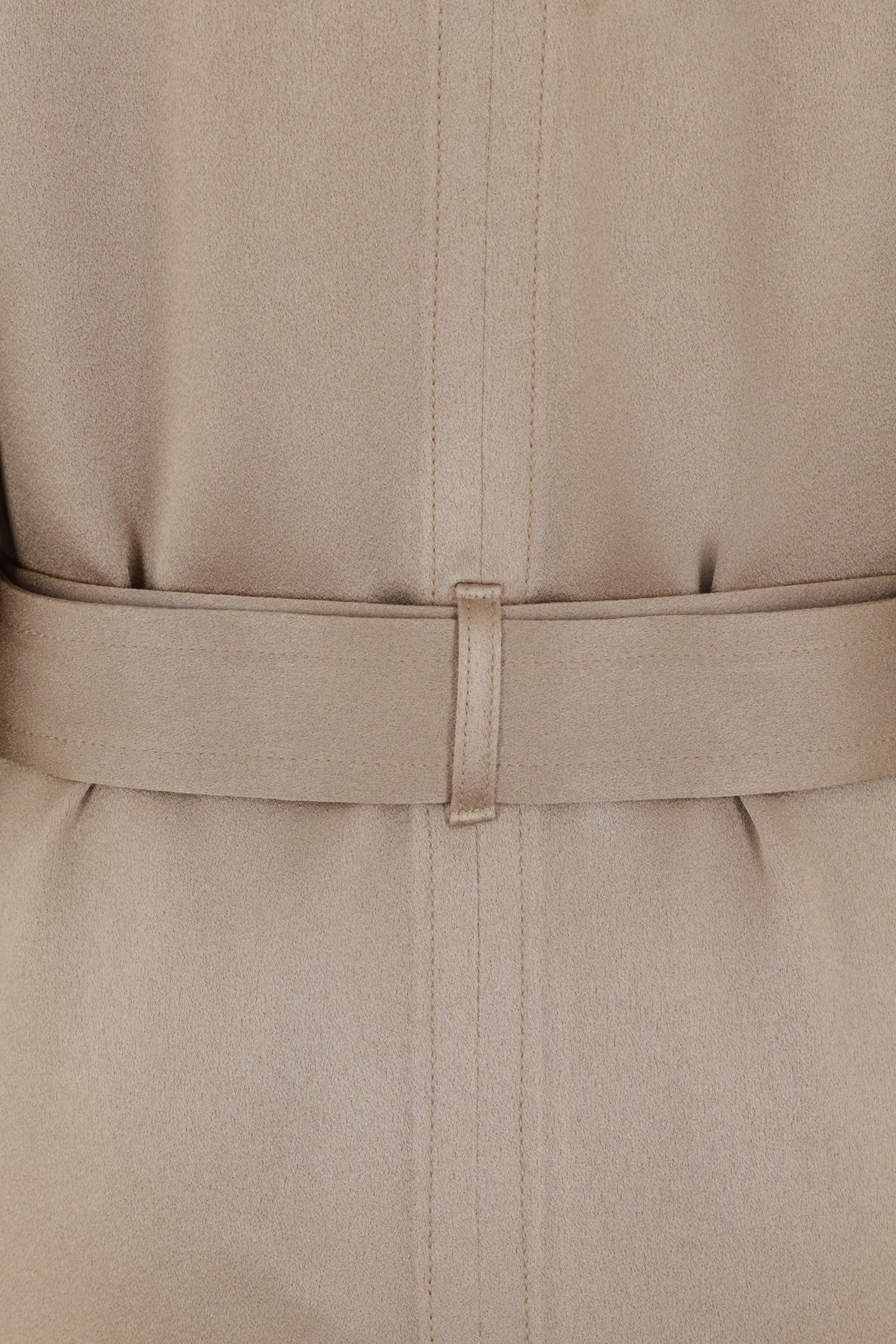 single-breasted envers satin trench coat