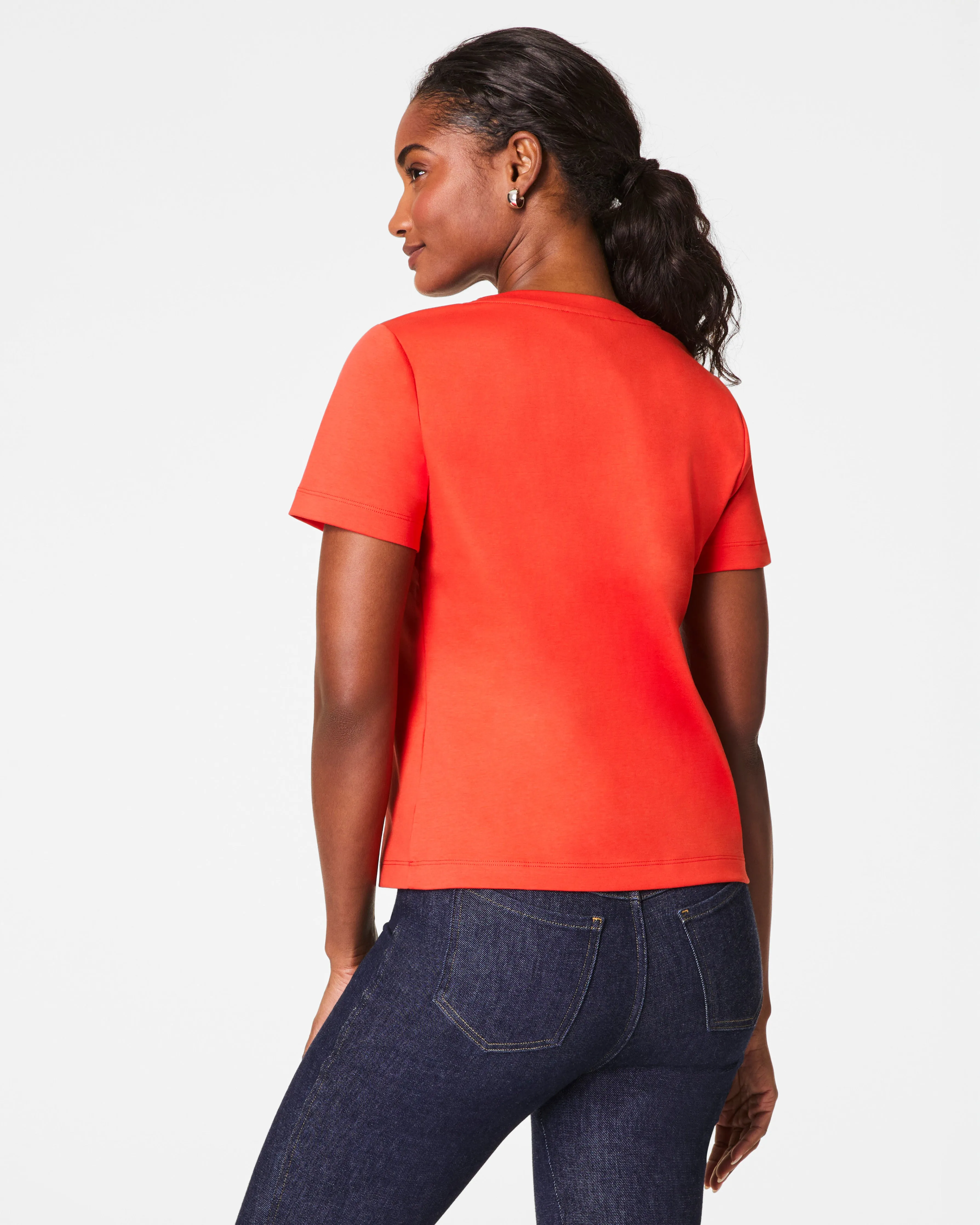SPANX® Cotton V-Neck Tee