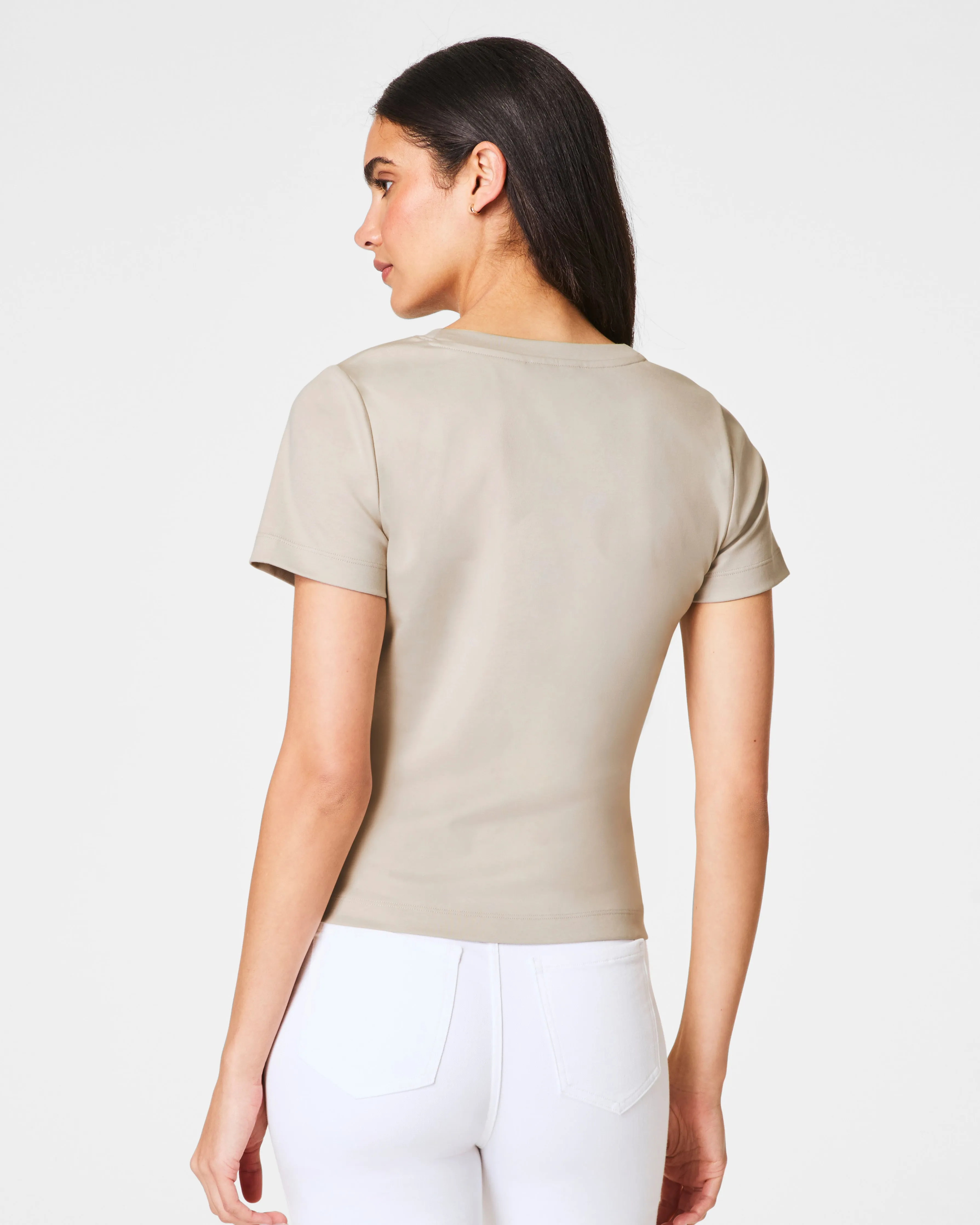 SPANX® Cotton V-Neck Tee
