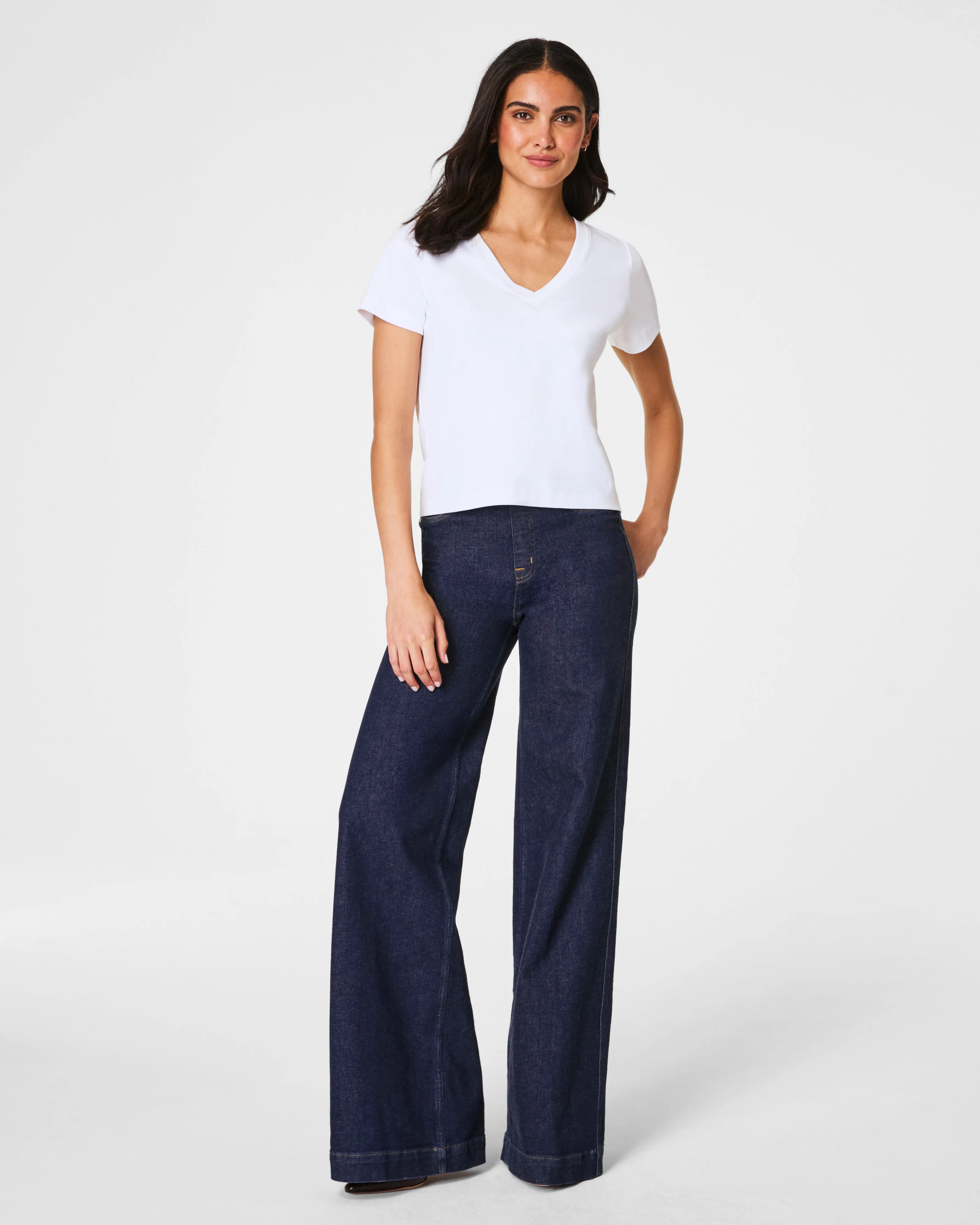 SPANX® Cotton V-Neck Tee