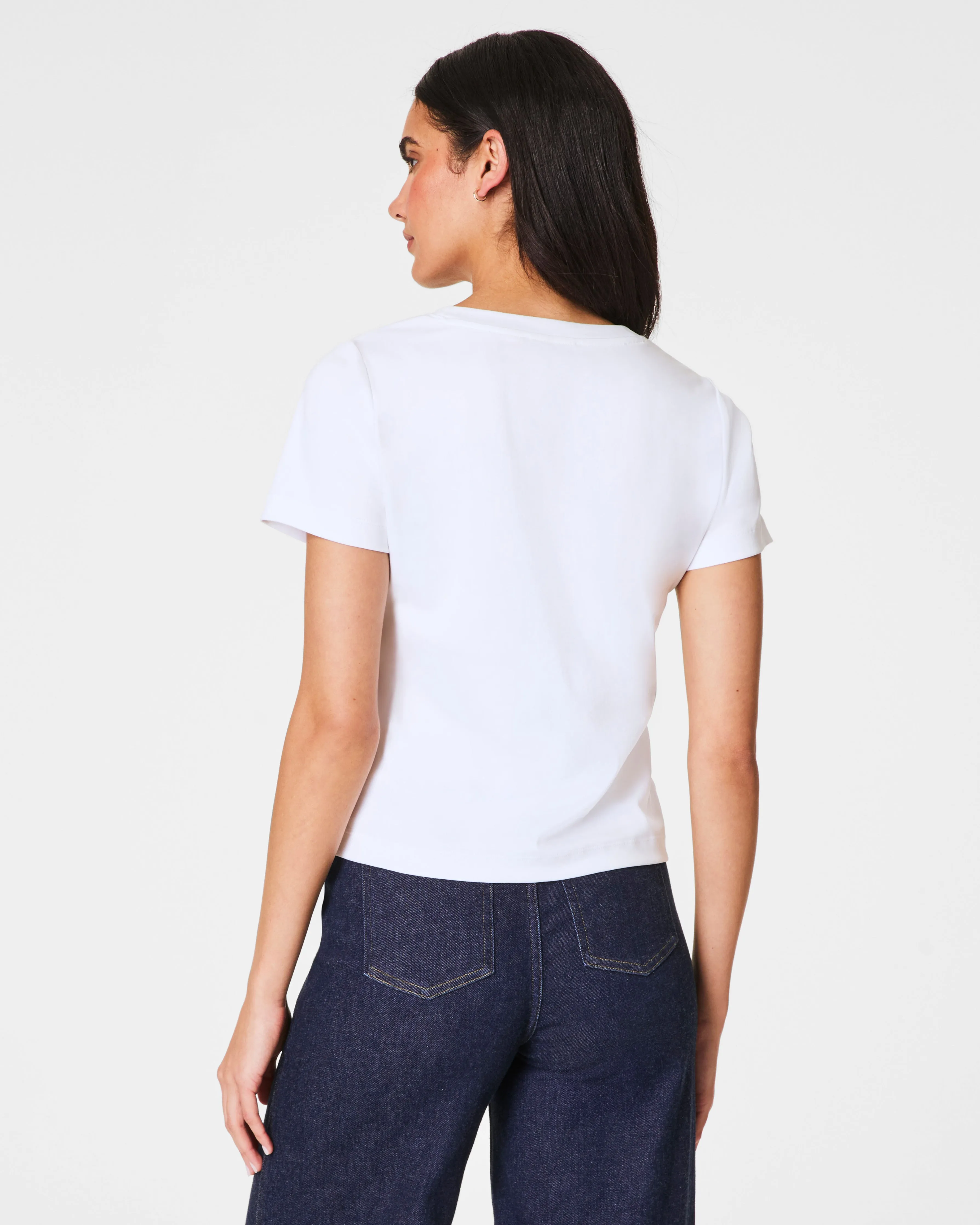 SPANX® Cotton V-Neck Tee