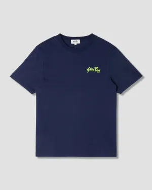 Stan OG Tee (Navy / Lime Green)