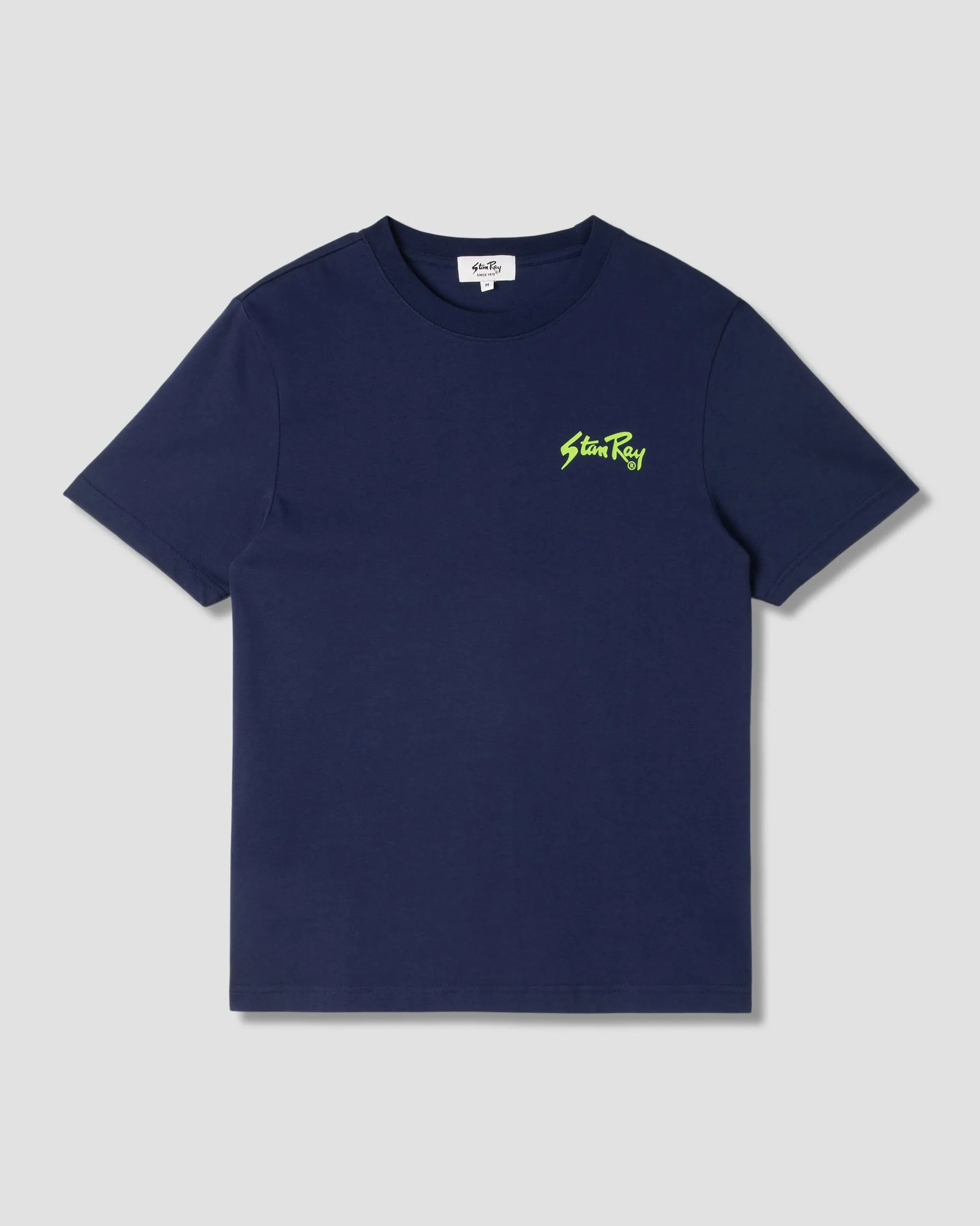 Stan OG Tee (Navy / Lime Green)