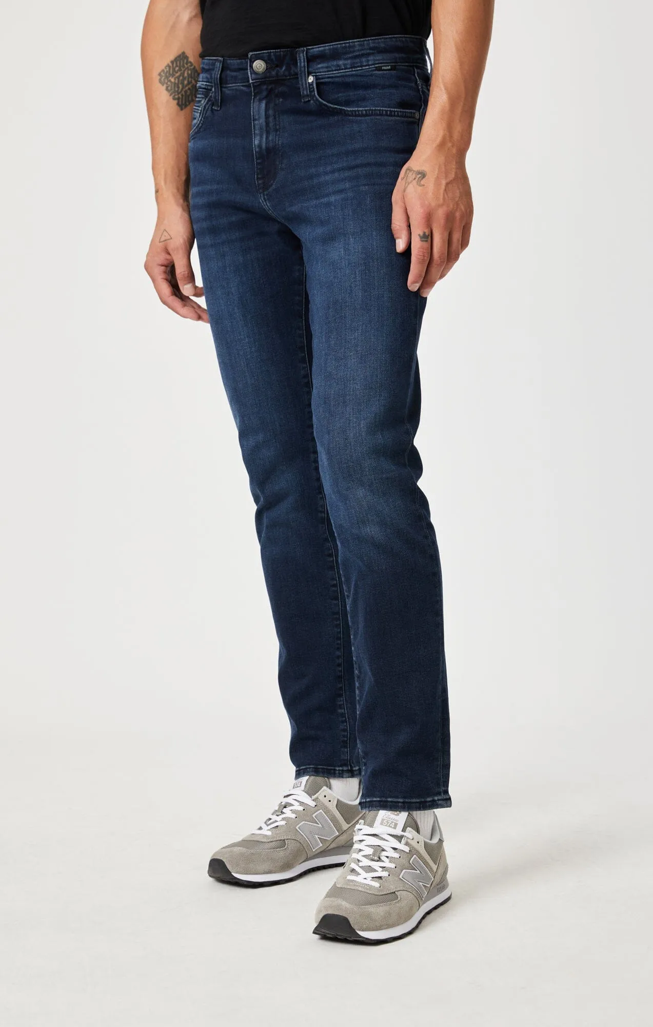 STEVE ATHLETIC FIT JEANS IN MID TONAL INK WILLIAMSBURG