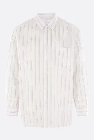 striped cupro shirt