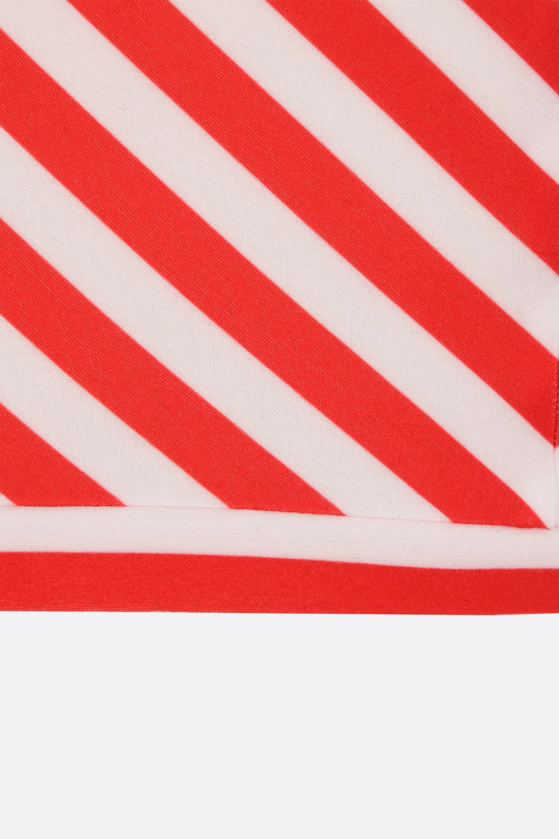 striped technical jersey top