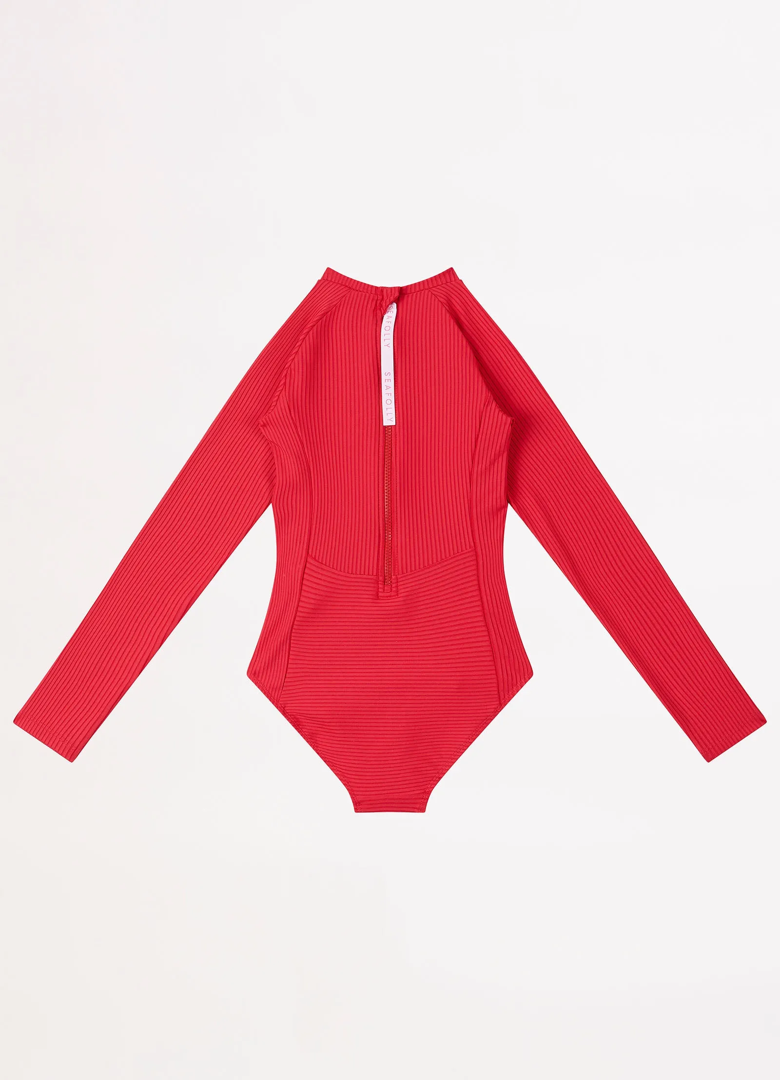 Summer Essential Girls Panelled Paddlesuit - Chilli Red