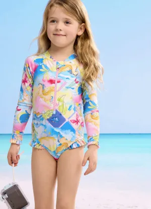Surrealism Zip Front Sunsuit - Surrealism