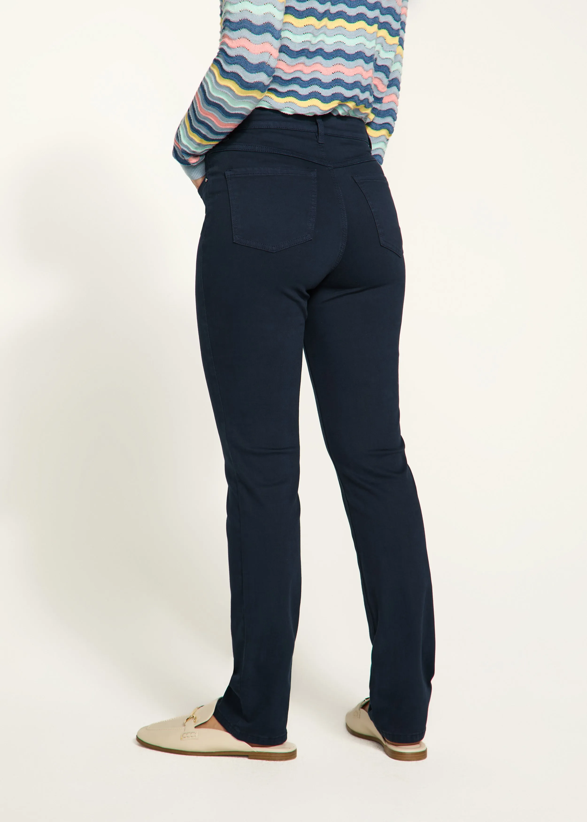 Suzanne Straight Leg Denim, Navy