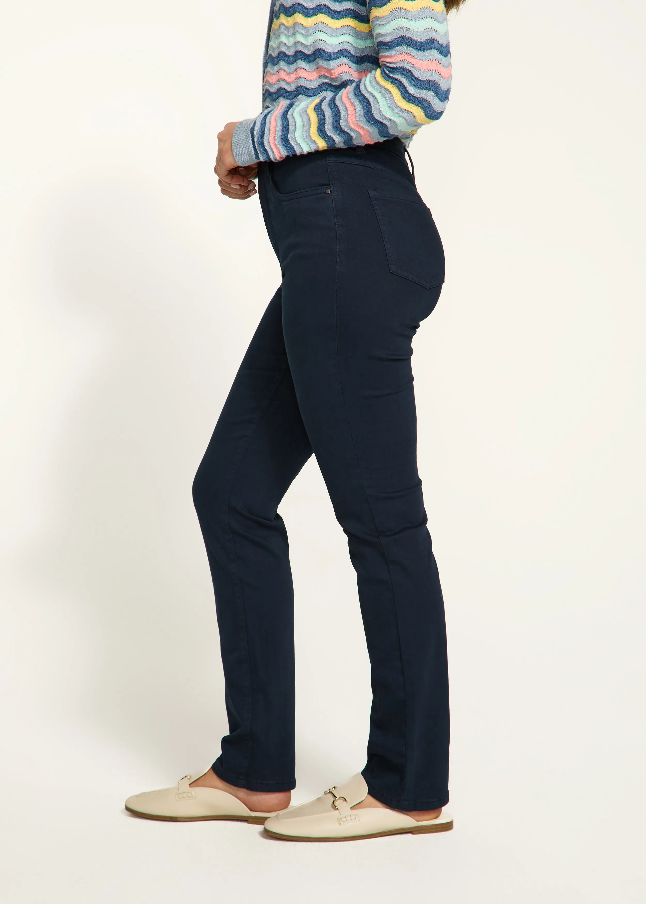Suzanne Straight Leg Denim, Navy
