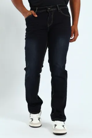 Terminator Straight Denim - Blue/Black