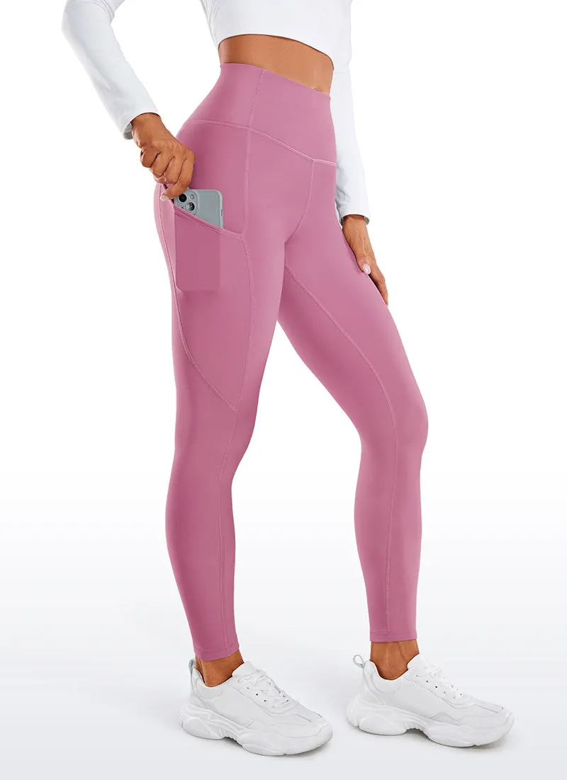Thermal Fleece Lined Pocket Leggings 28''