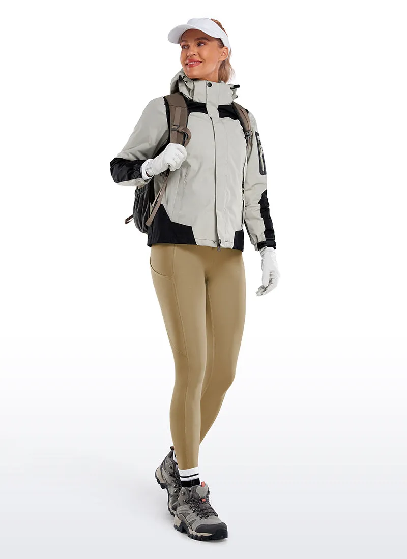 Thermal Fleece Lined Pocket Leggings 28''