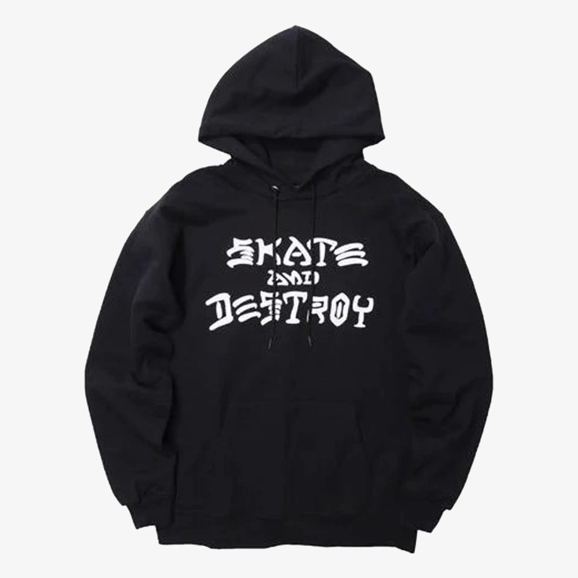 Thrasher | SKATE AND DESTROY HOODIE  { BLACK