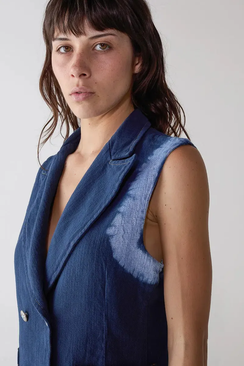 Tie Dye Gilet Blazer