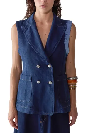 Tie Dye Gilet Blazer