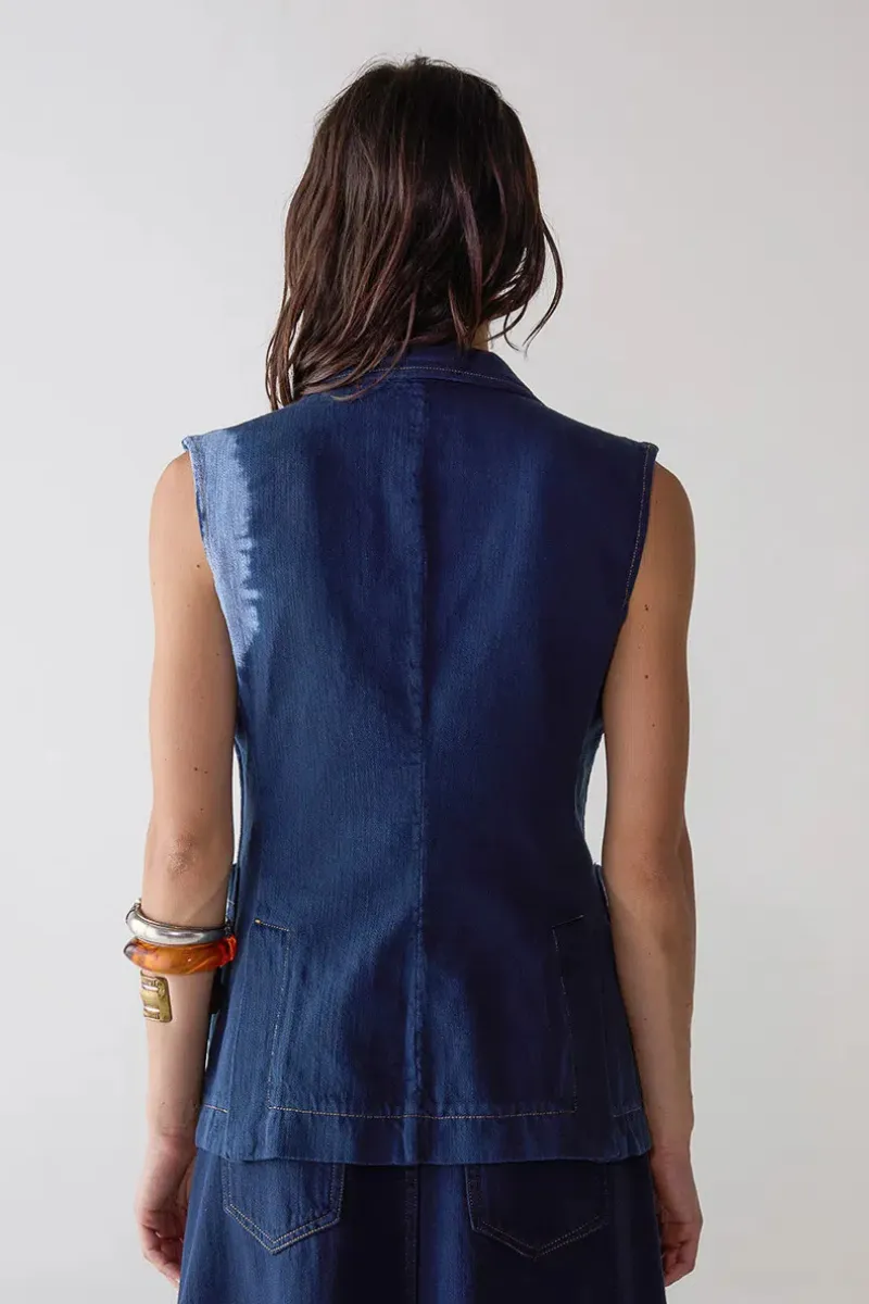 Tie Dye Gilet Blazer