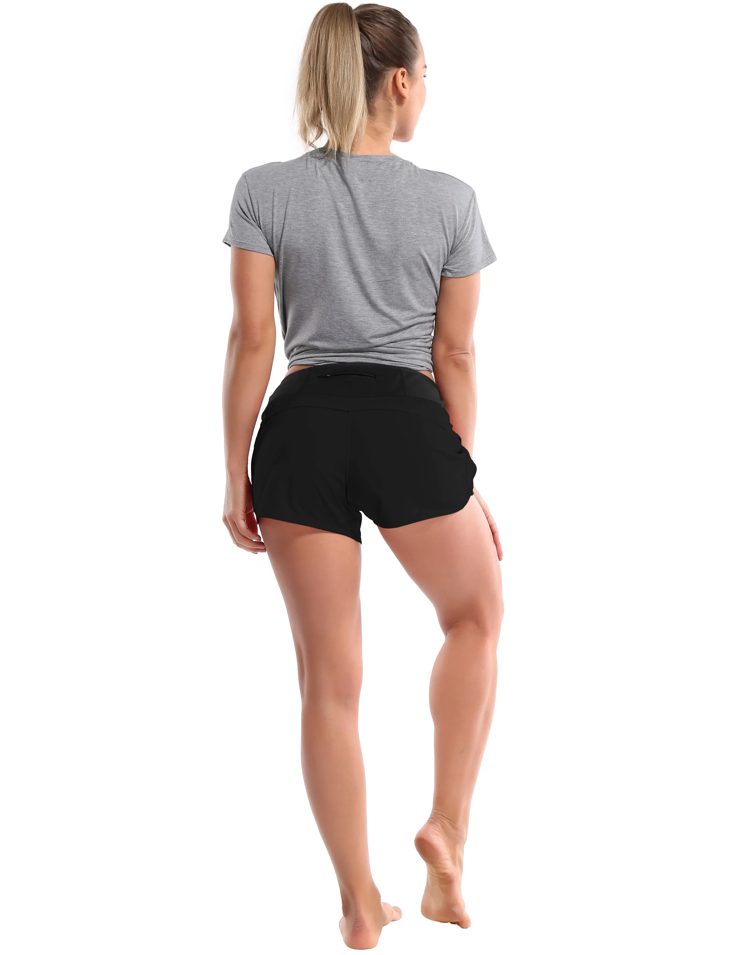 Tie Up Crop Top Short Sleeve T-Shirt heathergray_Gym
