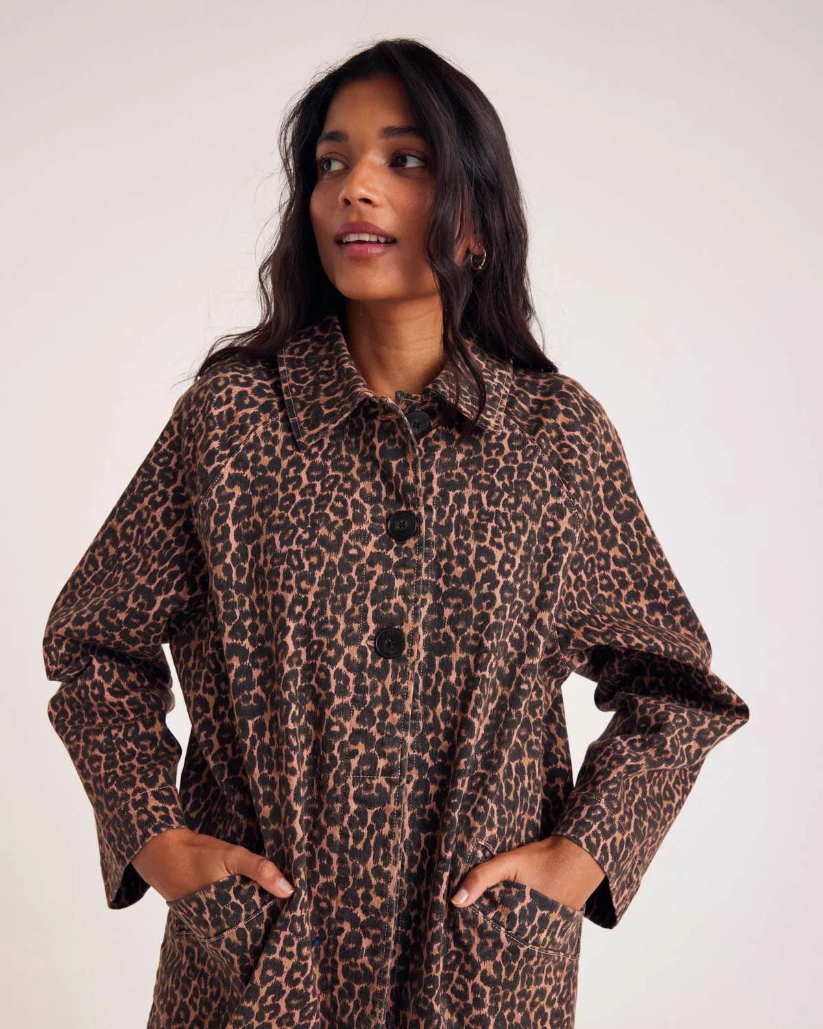 Trench Rosita léopard café